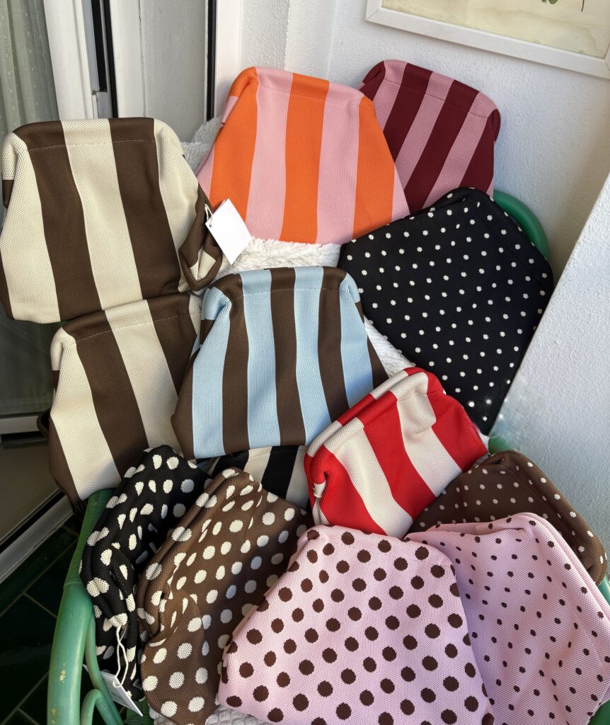 Bolso con Cadena Rayas y Lunares