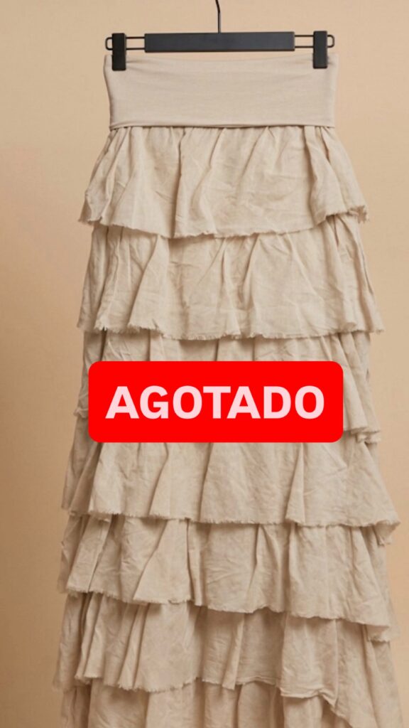 Falda de volantes