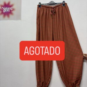 Pantalón bombacho vichy