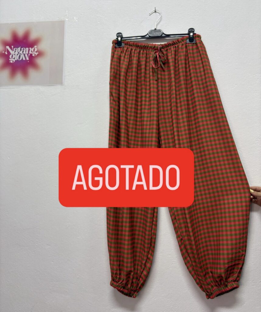 Pantalón bombacho vichy