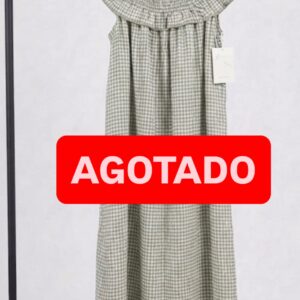 Vestido cuello vichy