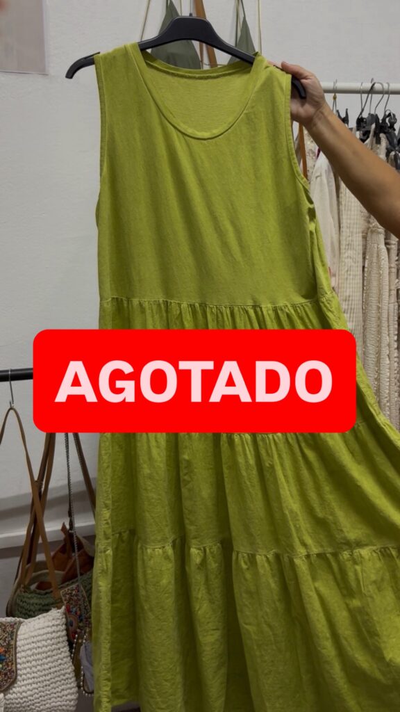 Vestido largo green