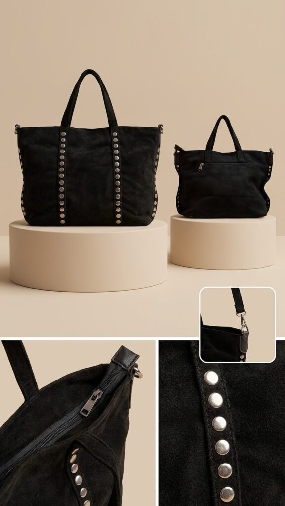 Bolso tachuela plata
